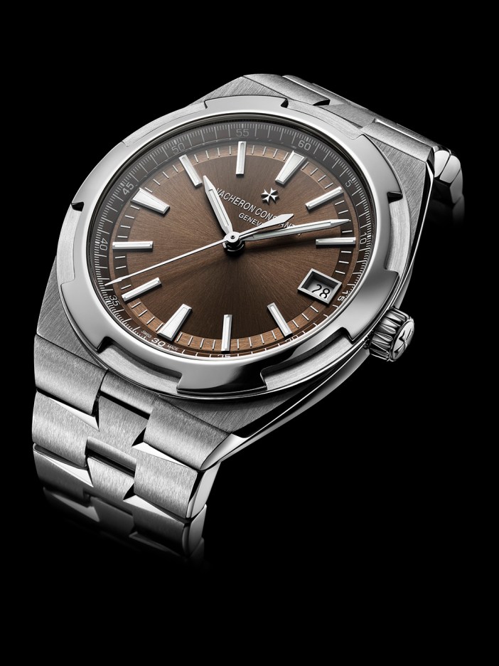 Overseas Automatic Date 4500V-110A-B146 with brown dial.