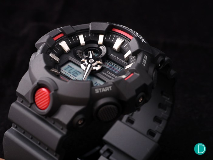 The GA-700 features a muscular design, embodying the spirit of G-SHOCK and sporting a tough look.