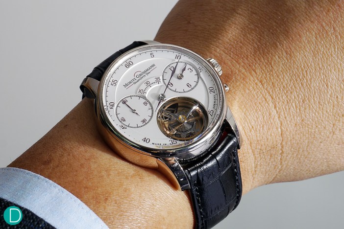 Moritz Grossmann Benu Tourbillon on my wrist. Comfortable.