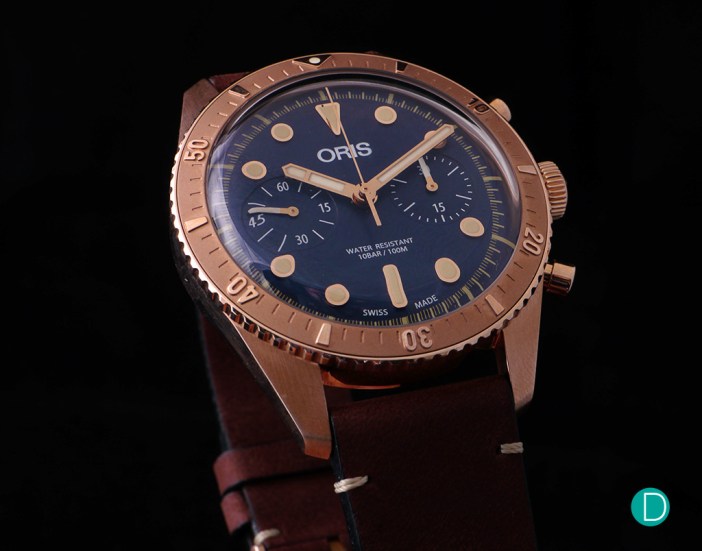 Oris Carl Brashear Chronograph Bronze obliquw